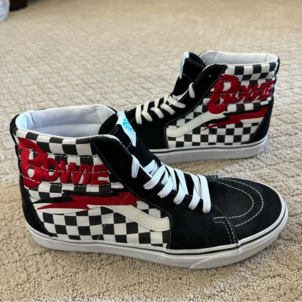 Vans X David Bowie SK8-HI DIAMOND DOG Checker LIMITED EDITION US 10.5